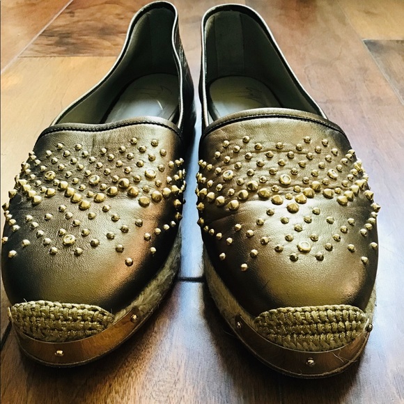 SOLD !Giuseppe Zanotti size 11 Leather Espadrilles - Picture 4 of 7